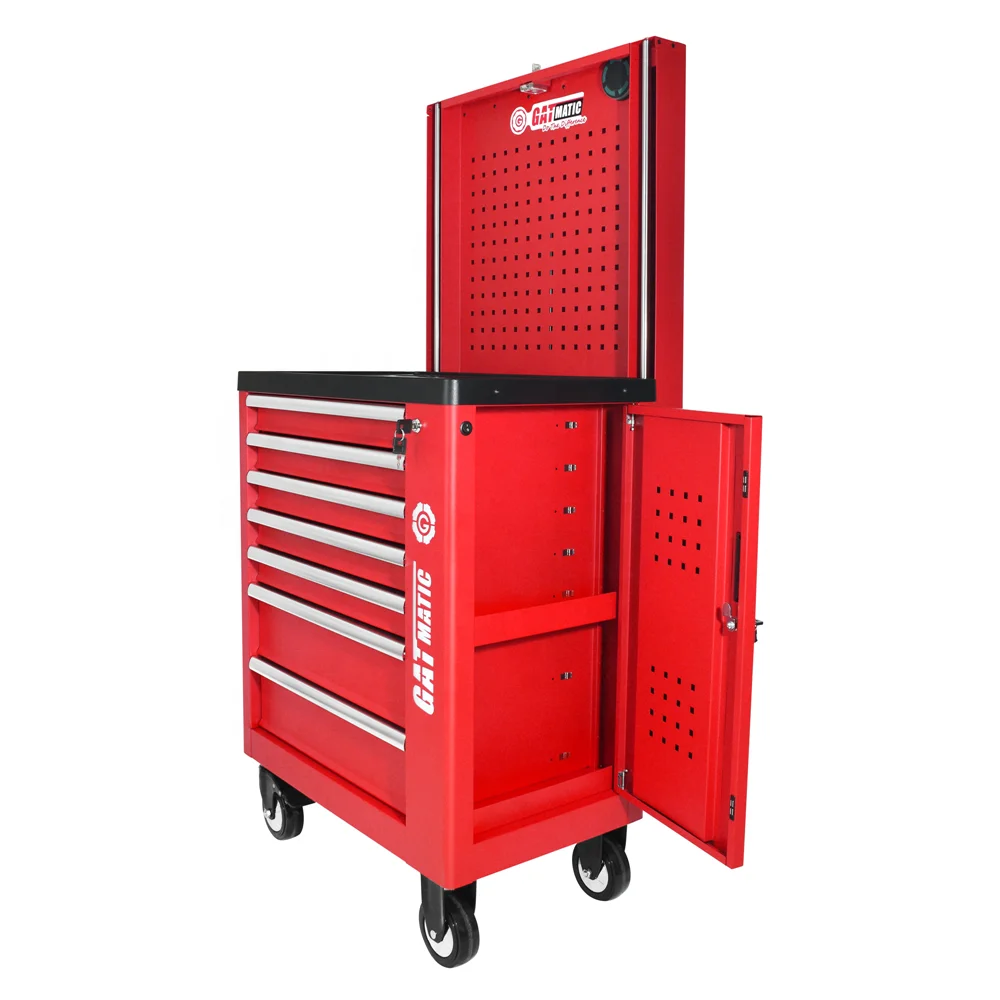Workshop Garage Metal Mobile Rolling Tools Chest Storage Cabinet Trolley Tool Set Car Repairing