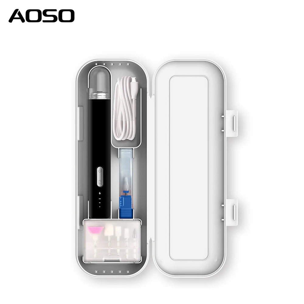 Portable Electric Nail Drill Machine Home Beauty Device Manicure Tools with Strong Motor Power