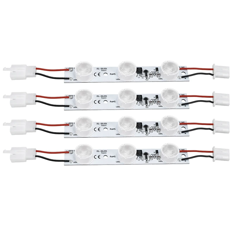 SMD 5050 Светодиодные полосы света алюминиевая СИД полоса lightr для витрины со стеклянной дверью с кино световой короб SL-BL031-040-S