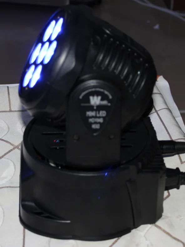 High Lumen 7pcs LED Stage Lights 80W RGBW Led MIni moving head Lighting 4 In 1 Led The Lamp