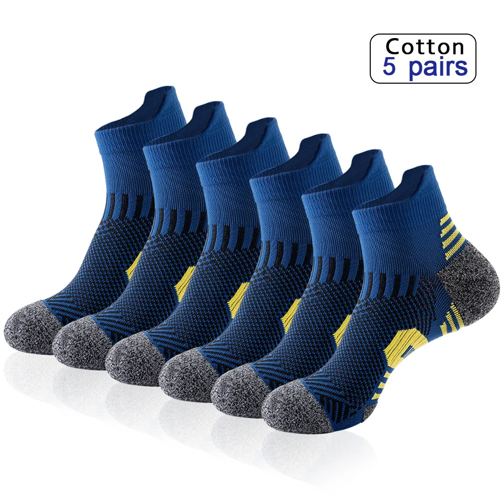 Oem Calcetines Customize Knitted Designer Manufacturer Mens Sport Polyester Ankle Terry Sport Socks