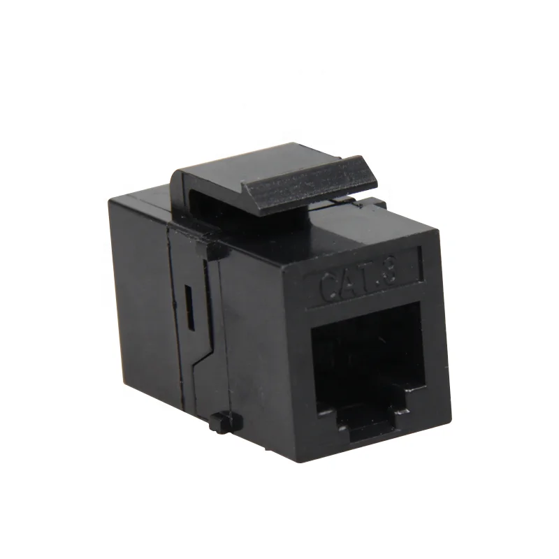 RJ11 Cat3 180 degree in-line coupler utp  keystone jack