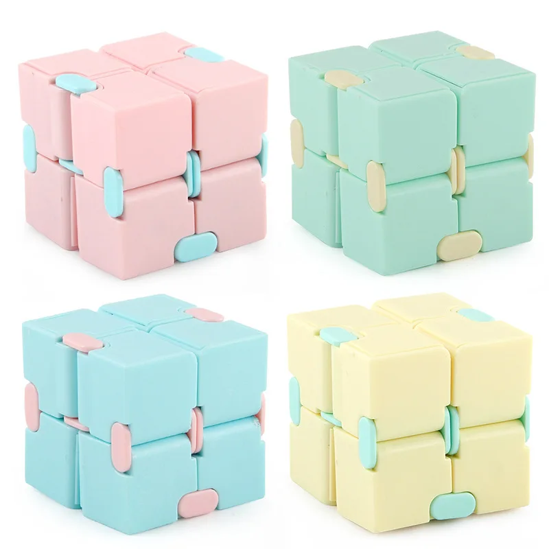 Juguetes Brinquedos Factory Wholesale Anti-Stress Educational  Fidget Toys Infinity Magic Cube Rotating Fingertip Fidget Cube