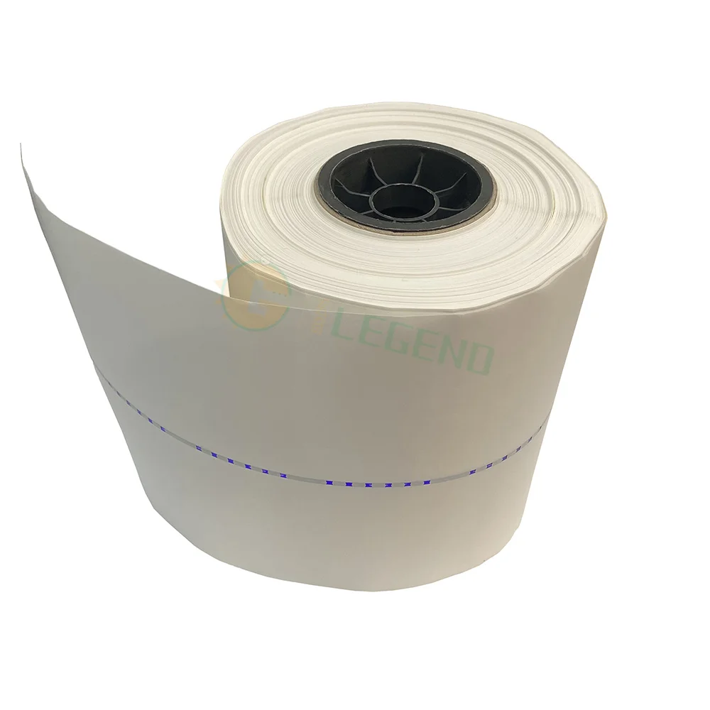 GDLEGEND 250mtr/roll Paper Roll Green to Blue Purple 2cm Gap rbi Texted Thread Wood Pulp Security Paper for Certificate