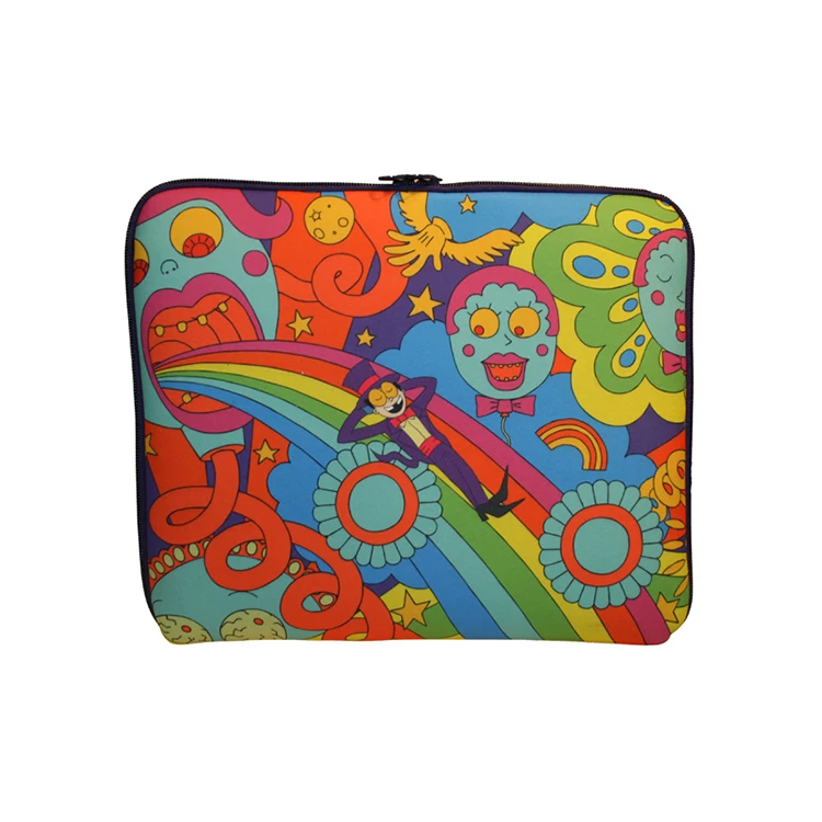 fully sublimated europrene zippered laptop sleeve