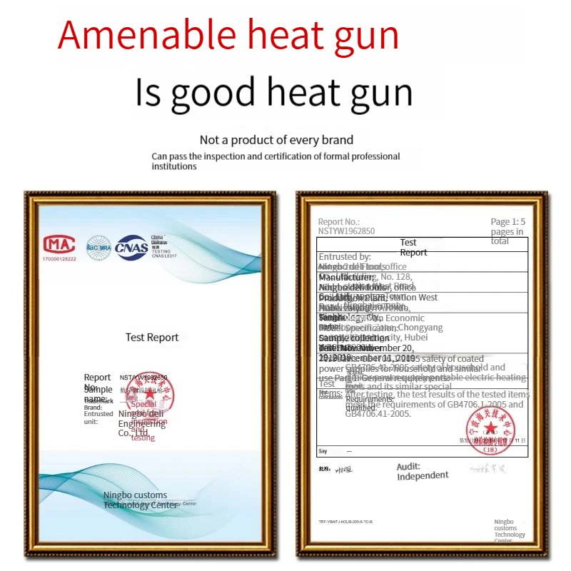 High quality DL5318 heat gun adjustable temperature high power film heating miniature