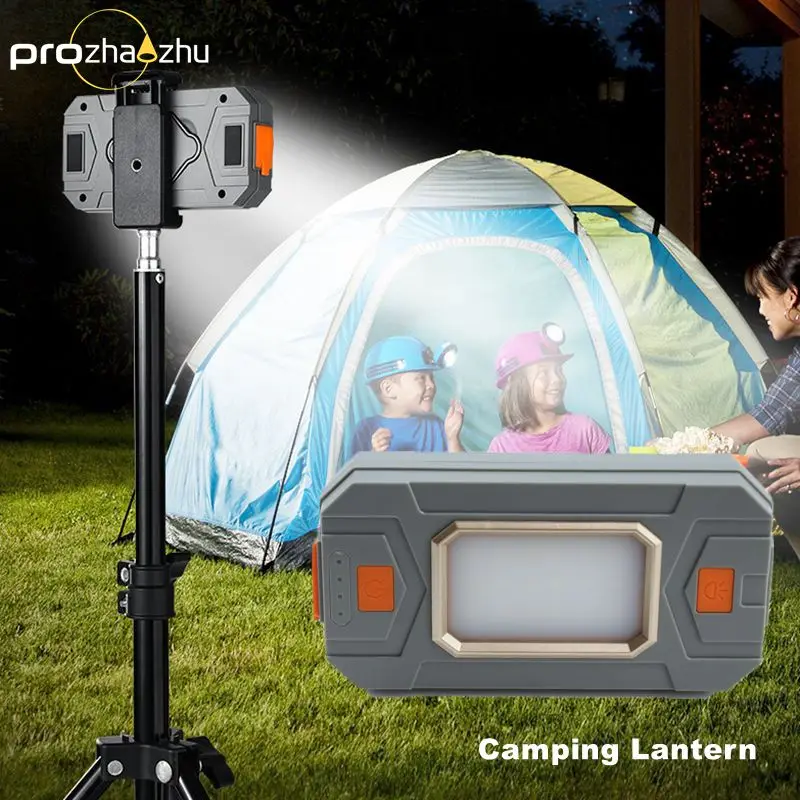 LED Rechargeable 10000mAh Power Bank Outdoor Flashlight Magnetic Base Multi-Purposes Work Light for Emergency Camping Hiking