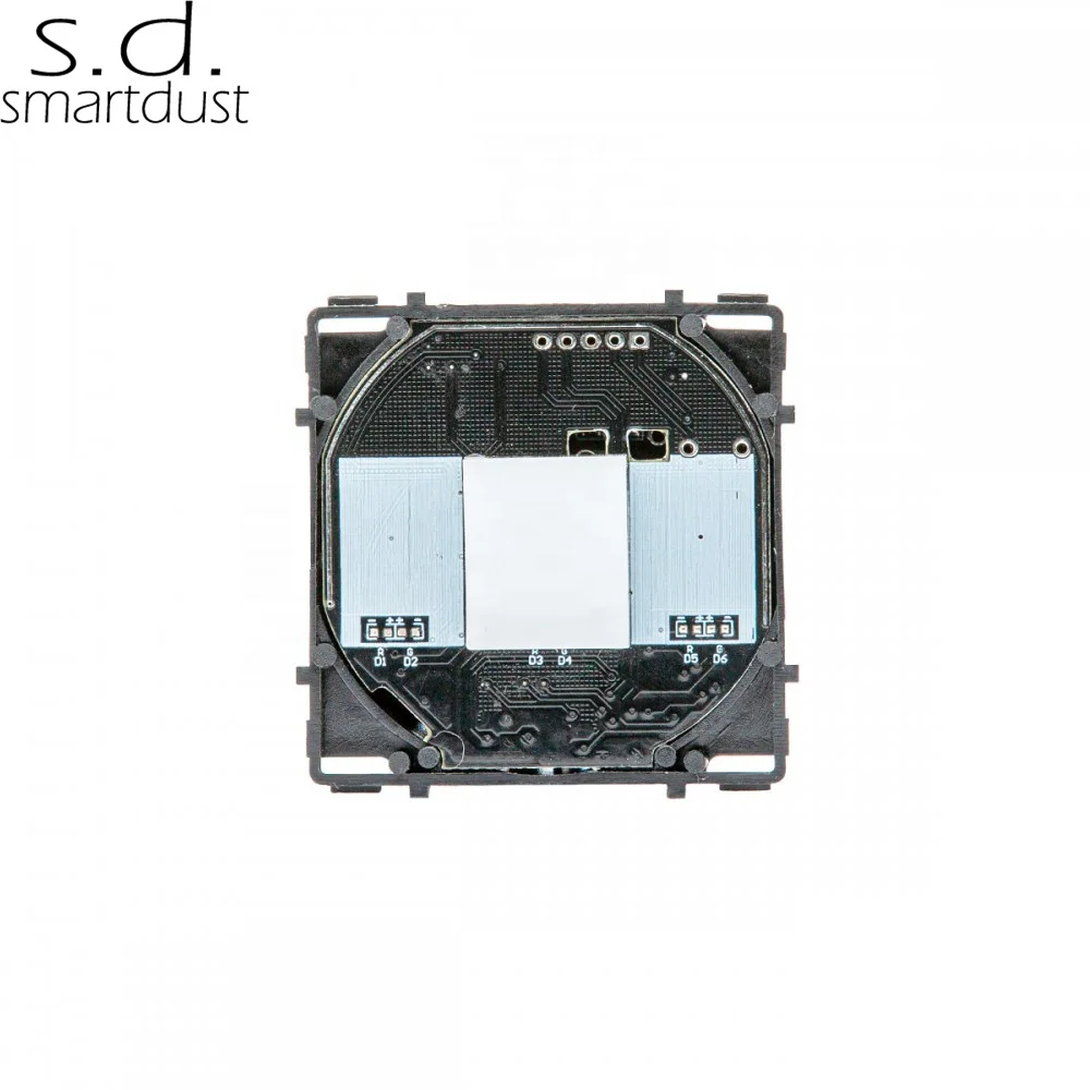 Smartdust EU Standard 5 Gang WIFI APP Control Home Touch Switch Smart DIY Function Parts Modular Glass Touch Light Switch