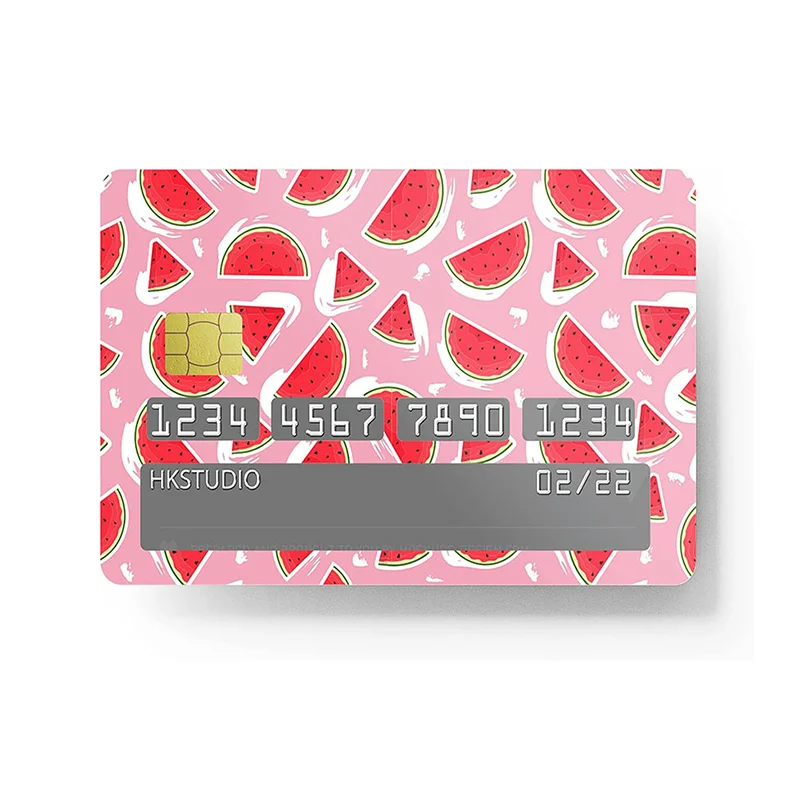 Low MOQ Waterproof Custom Wholesale Card Skin Nfc Protection Adhesive Characters Card Sticker For Debit Bank Cards