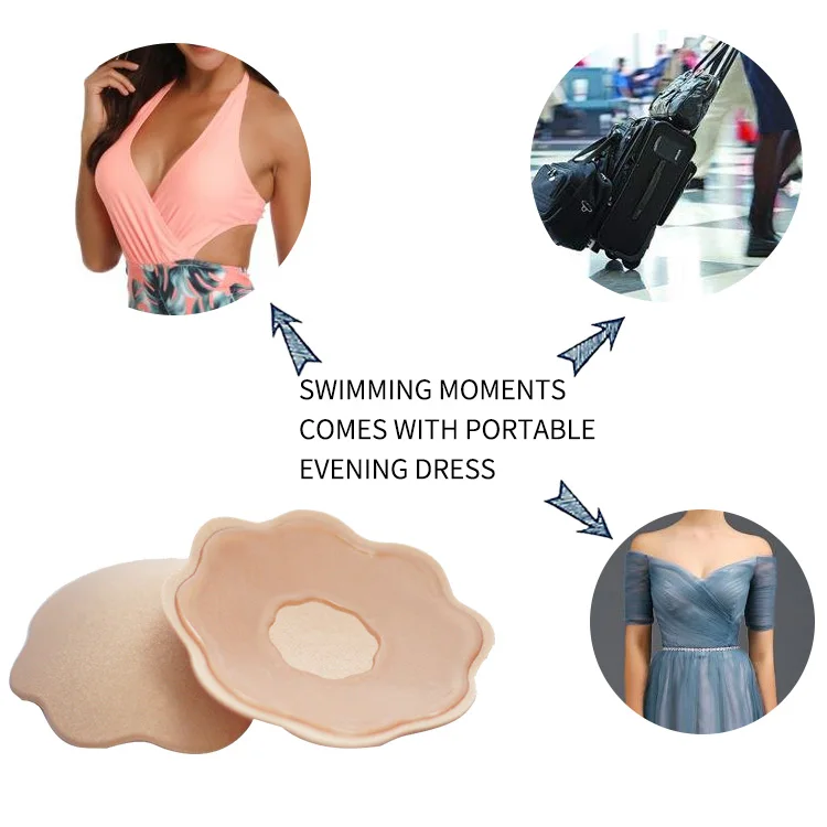 
Newest Design transparent silicone Self Adhesive Bra Women Strapless Backless Lifting Nipple Covers Pasties 