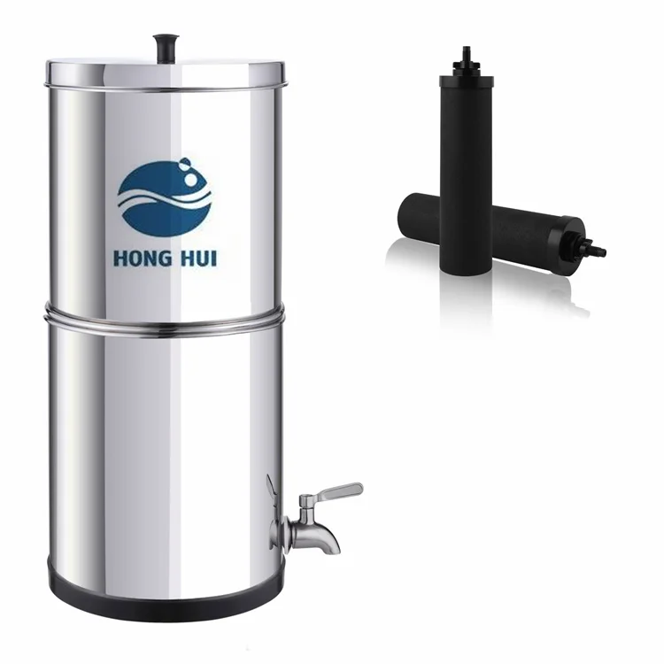 NSF/ANSI 42&372 LT-3B Outdoor Household Portable 3 Gallons Water Purifier System Gravity Water Filter