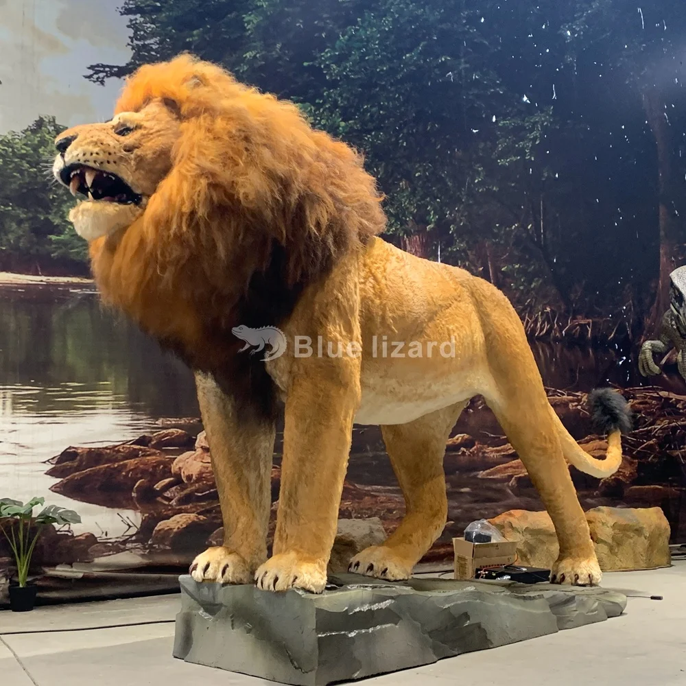 Life Size Indoor Animatronic Animal Lion Animals Lion Model
