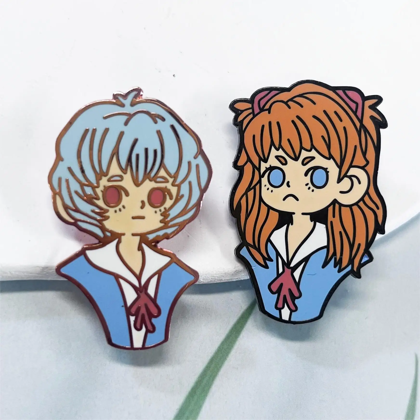 New design cartoon character metal lapel badge custom design soft enamel pin