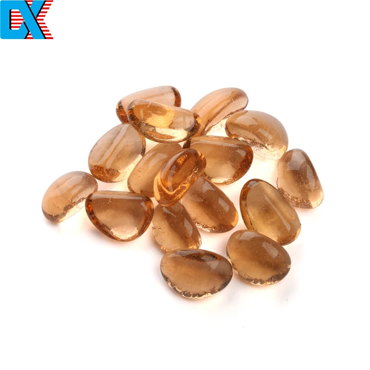 
Fire Pit Glass Mulch Vase Filler Glass Cashew For Home Decor 