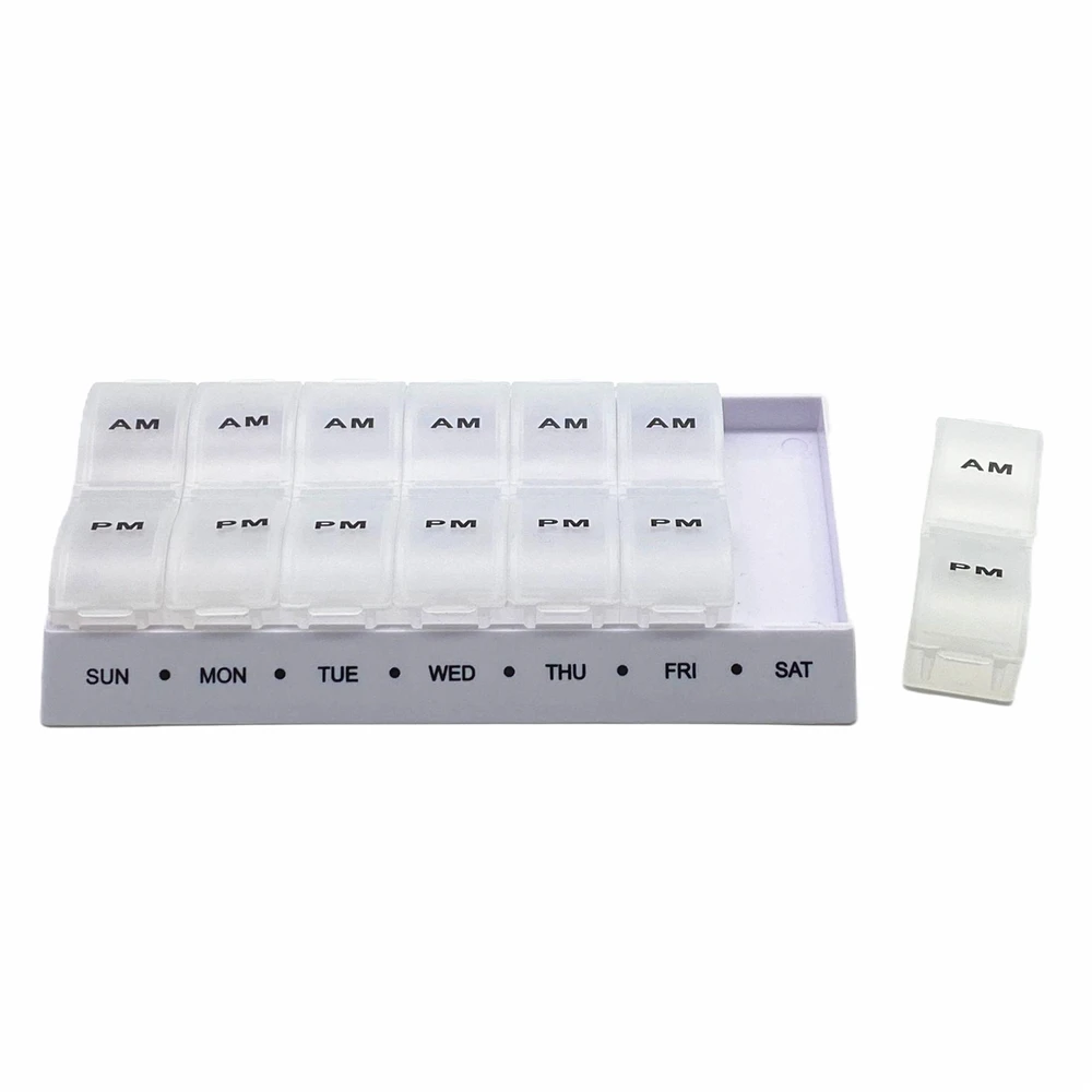 Wholesale Customized Logo 14 Cases Plastic Pill Medicine Box Pill organiser