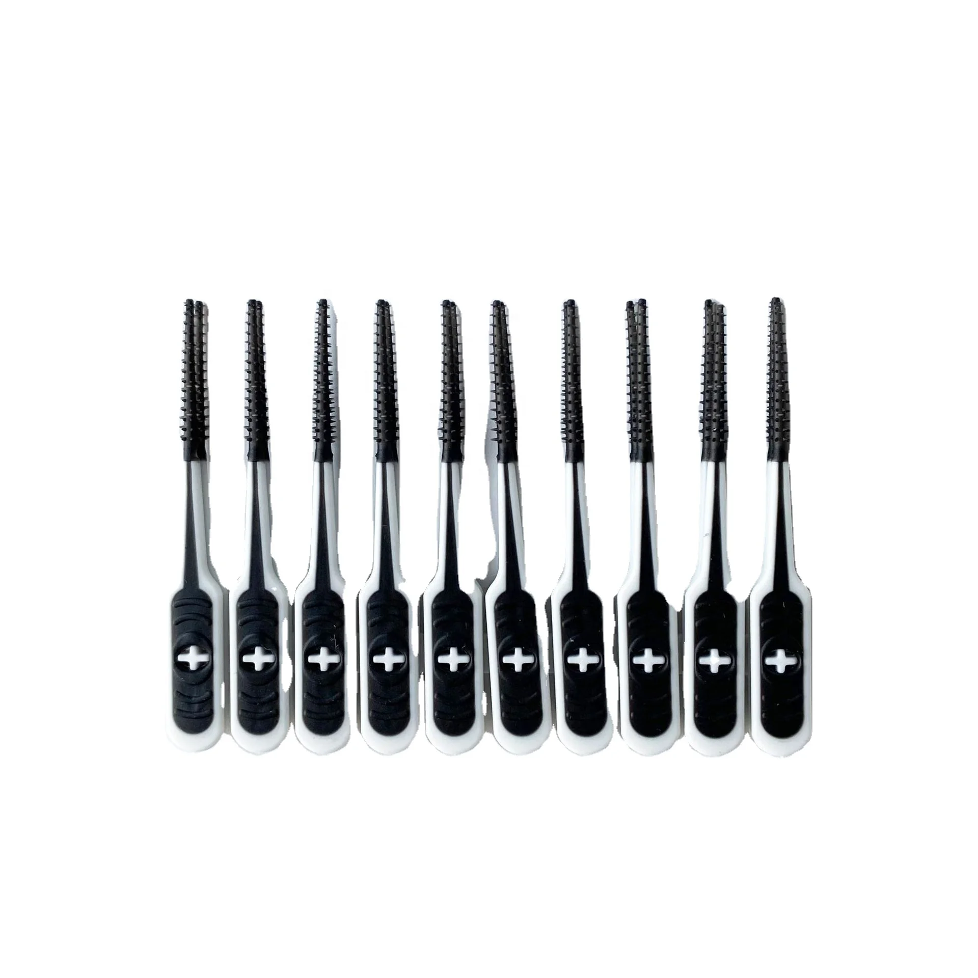 Dual-Use Interdental Brushes Soft Silicone Dental Picks Toothpicks Between Teeth Brush Tooth Flossing Brush Tool