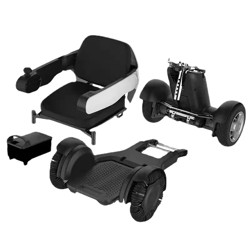 Mobile phone remote control folding portable detachable electric wheelchair intelligent mobility scooter