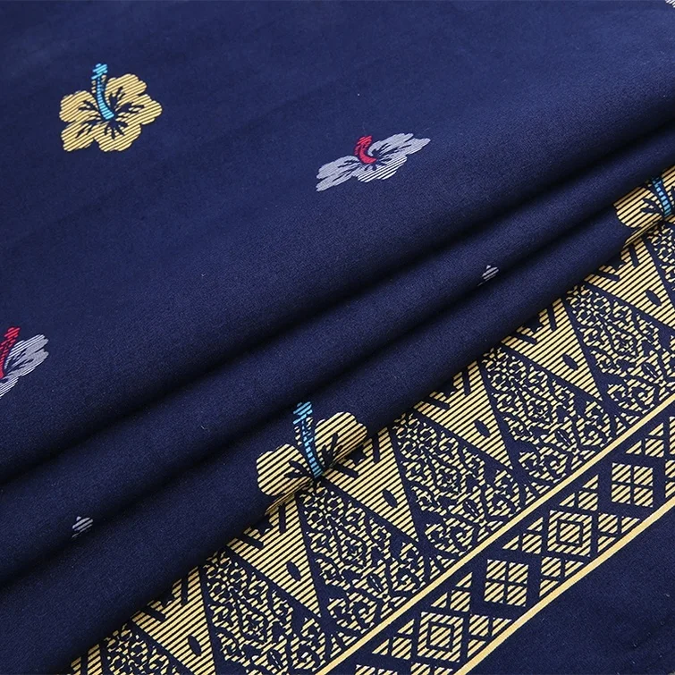 
China garment woven soft printed plain 100 cotton poplin fabric 