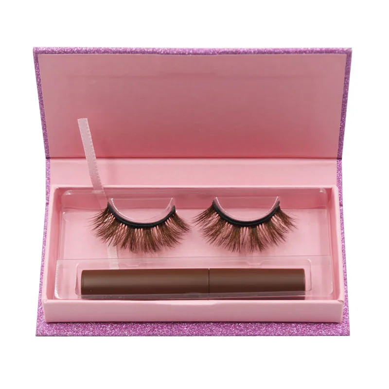 China wholesale reusable individual lashes synthetic fiber magnetic eyelashes