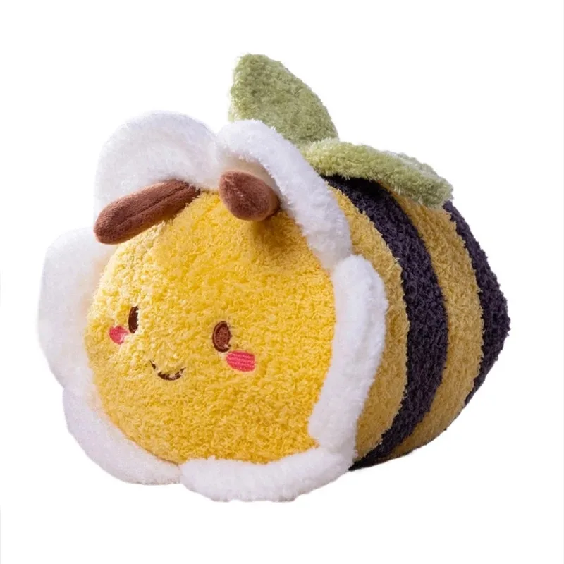 30cm Cute Flower Face Honey Bee Plush Toy Lovely Hornet Bee Stuffed Soft Dolls Gift for Girl Boy Home Decor
