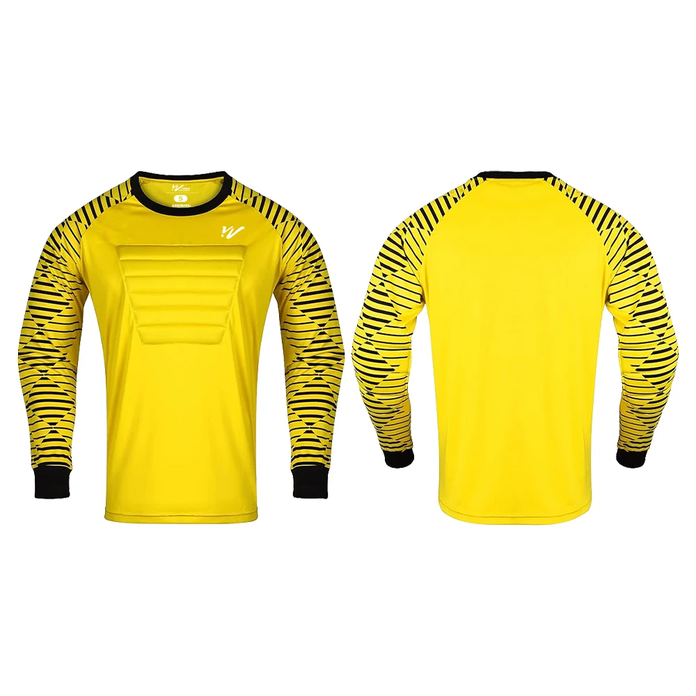 Custom Padded Goalie Jersey Soccer Goalie Shirt Personalized Goalkeeper Uniform Goalkeeper Kit for Kids Boys Youth Adults