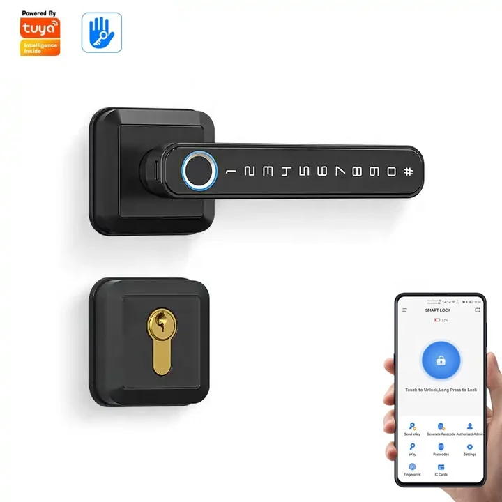 Modern Design Hotel Lock Entry Lock 85 Series Mortise Smart Door Electronic Fingerprint Door Lock