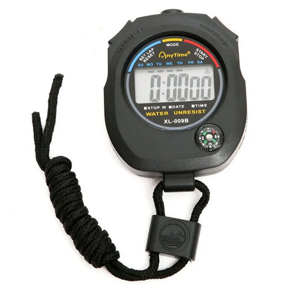 LCD Digital Professional Chronograph Timer Counter Sports Stopwatch Stop Watch