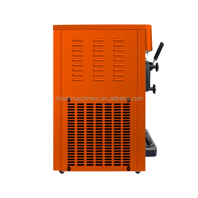 Commercial Single Flavors Stainless Steel Frozen Yogurt 16l Homemade Single Flavor Soft Serve Ice Cream Rolls Maker