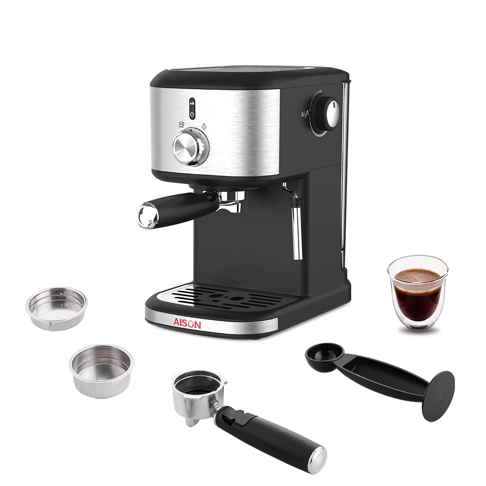 Mini Steam Espresso And Cappuccino Maker Coffee Machine with pcb control