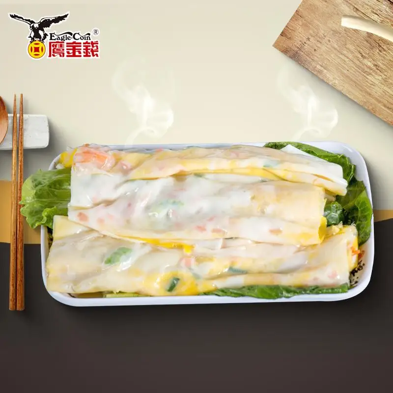 OEM China snack food frozen dim sum wholesale korean food products from korea egg steamed vermicelli roll for Lunch