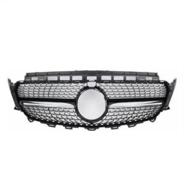 Gmax Car Accessories Front Bumper Mesh Grille Diamond Black with PDC Hole Fit for Mercedes Benz Class E W213 2016-2020
