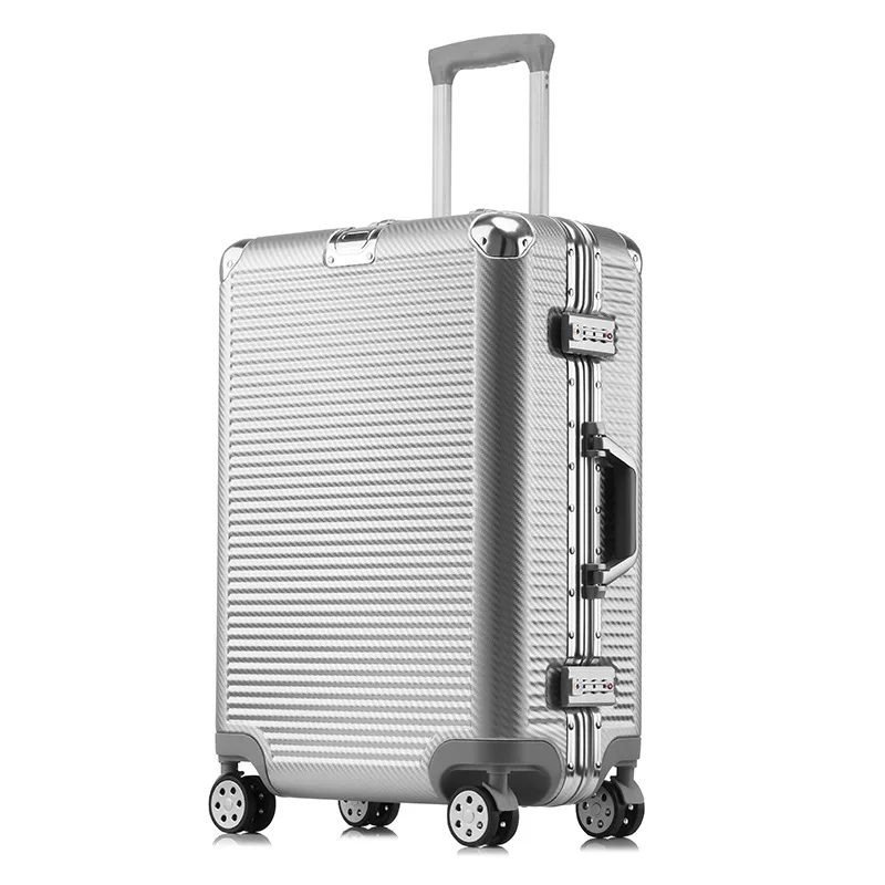 2021 new style design custom carry-on luggage horizontal  aluminum rim0wa luggage aluminium Fram luggage trolley