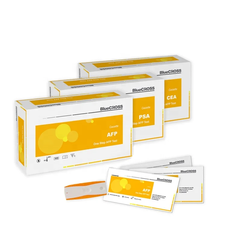 Набор медицинских диагностических тестов CE mark, маркер опухоли, набор для быстрого тестирования коллоидного золотого материала AFP, сертификат CE и PSA FOB