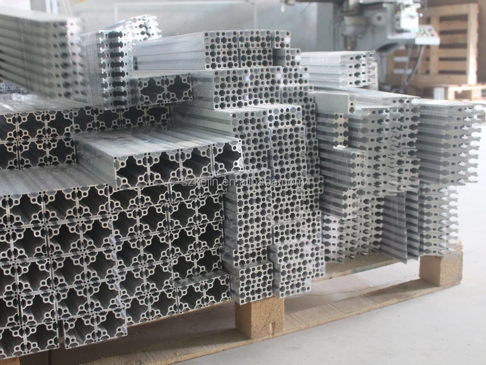 4545 Алюминиевые экструзионные профили, каркас, щель 45x45, пользовательские экструдированные анодированные промышленные алюминиевые профили