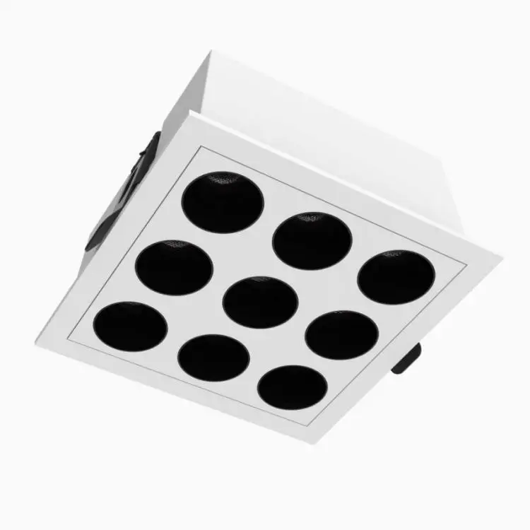 Industrial Design Adjustable LED Spotlight Wholesale Rectangle Recessed Square Spot Lights Fixture Office Outdoor Home Office