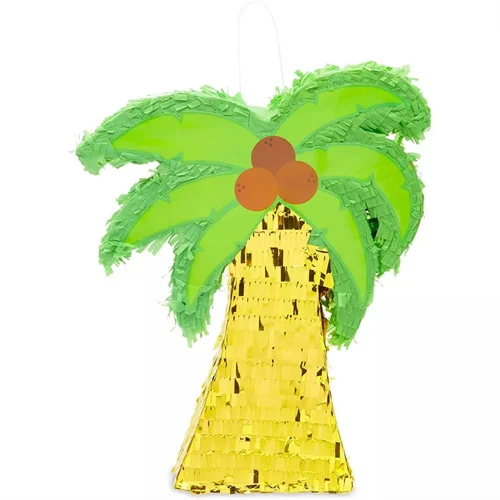 Tropical Palm Tree Luau Pinata for Kids Summer Birthday Party