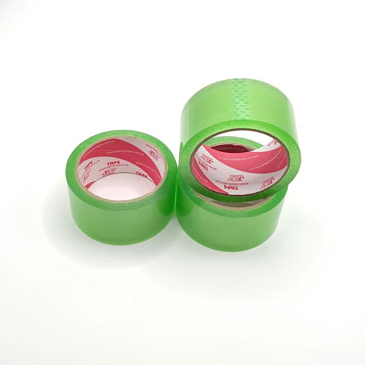 Manufacturing Strong Adhesive Tape Custom Green And Clear Waterproof Packing Tape