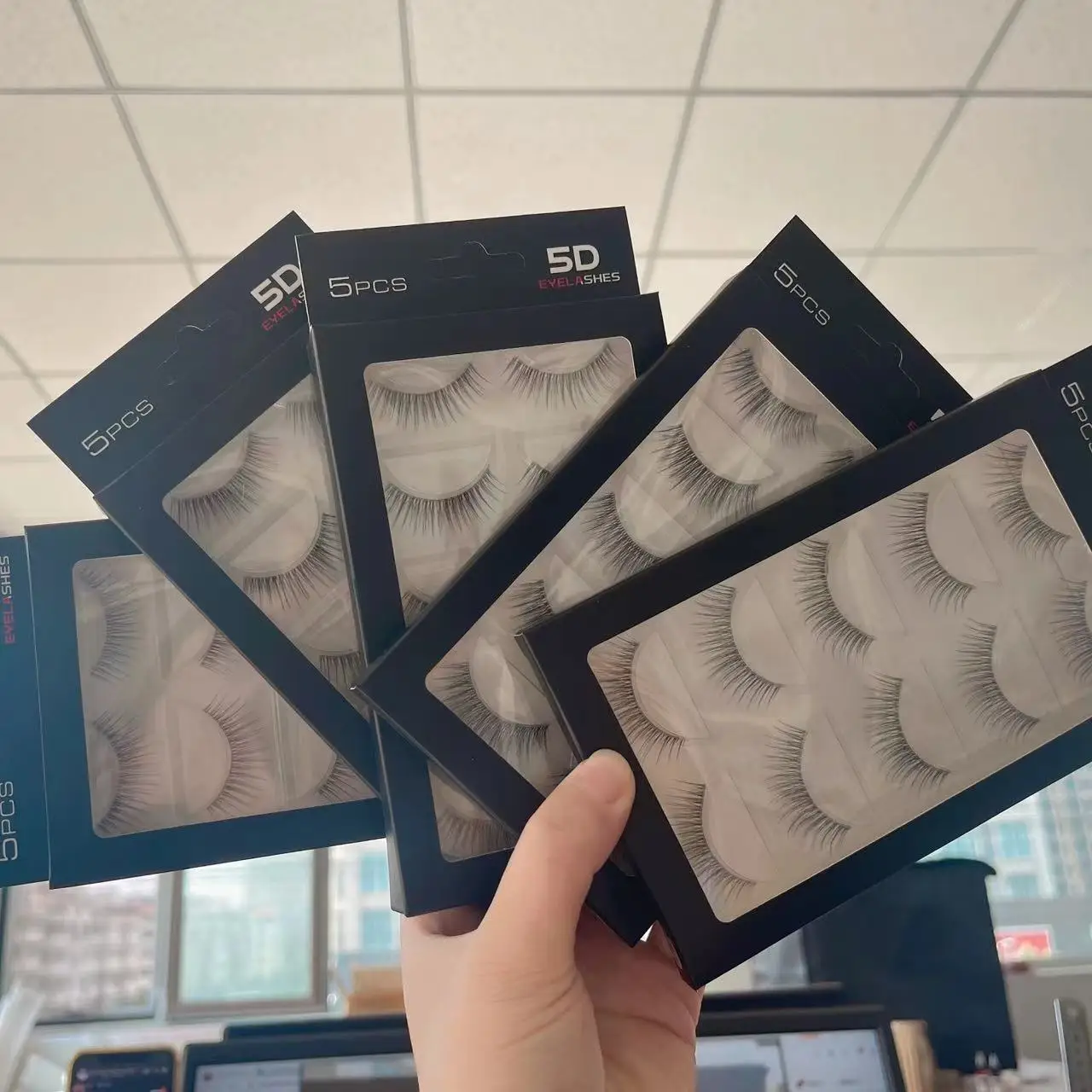 5 Pairs Mink Eyelashes 2024 New 3D Mink Lashes Thick HandMade Full Strip Fake Lashes Make up Eye lashes False Eyelash Makeup