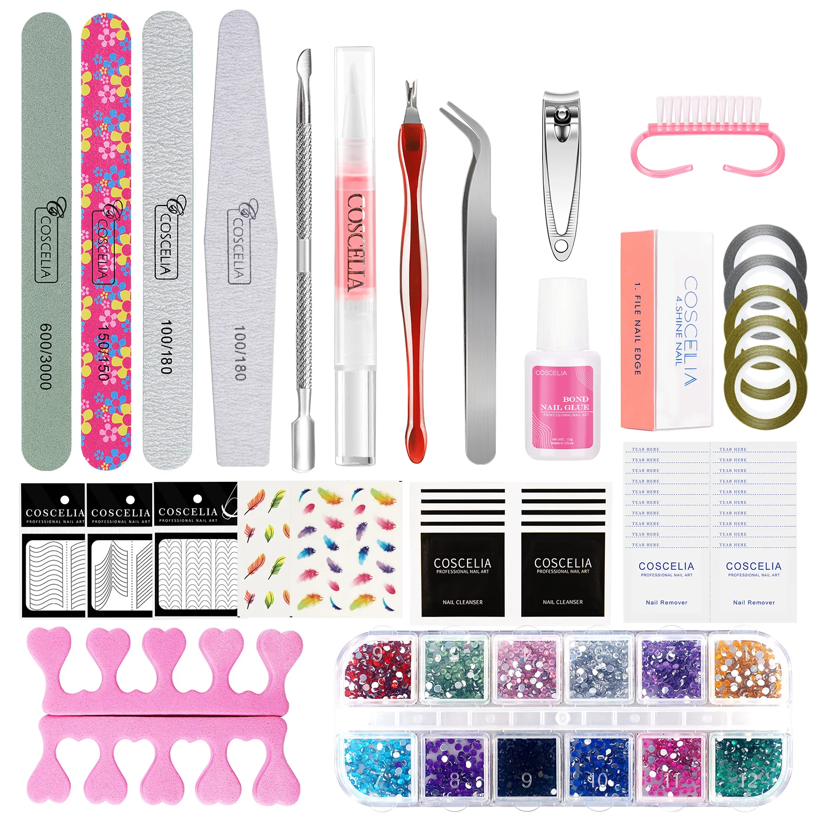 Hot Sale Nail Gel Polish Kit With LED Nail Lamp And Tools 10 pcs Nail Gel UV Full Starter Kit Manicure OEM Logo Private Label
