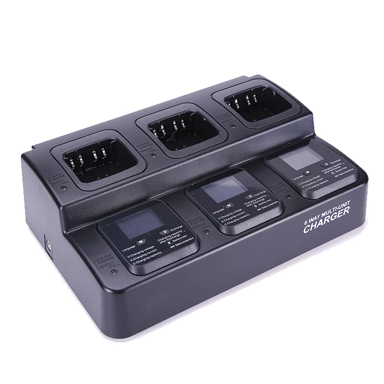 Сменный слот типа мшина с блоком иди и болтай walkie talkie батарея зарядное Смарт-устройство с дисплеем