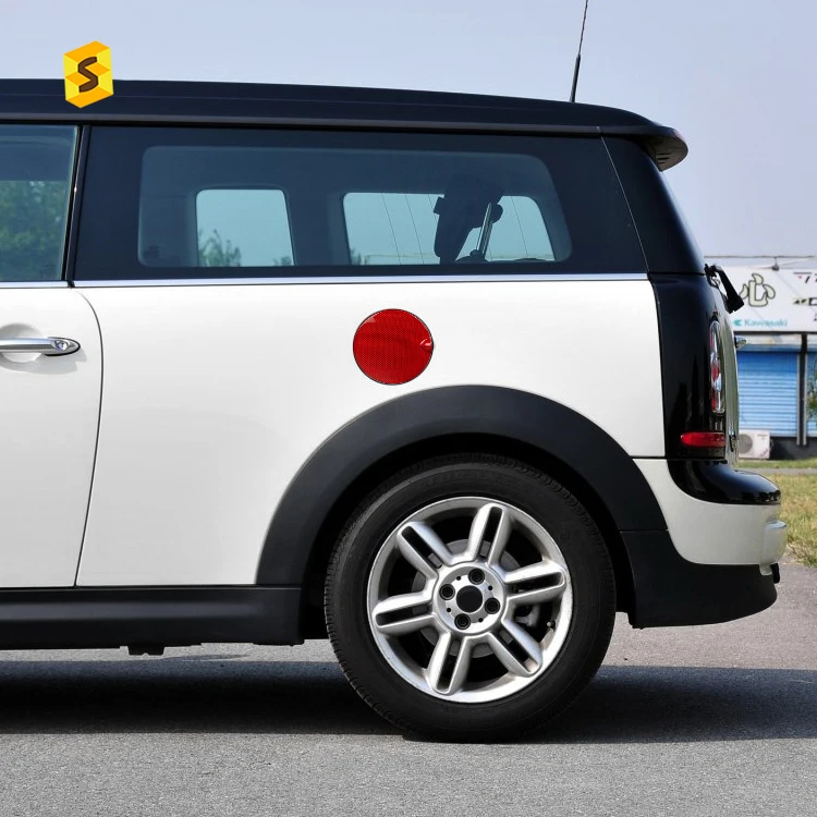 Shasha карбоновое покрытие для автомобильного топливного бака MINI R56 Clubman R55 LCI из натурального углеродного волокна нефтегазового покрытия аксессуары внешней отделки