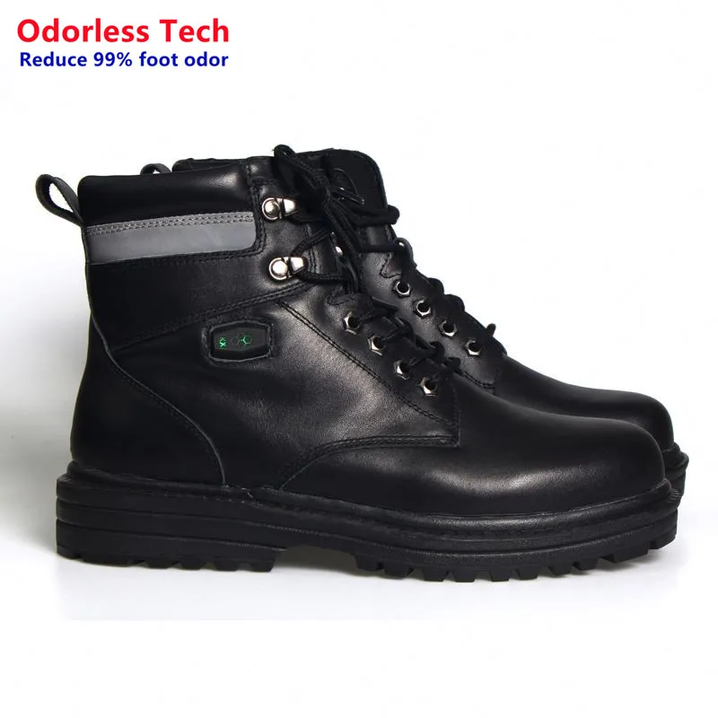 Пользовательские USB аккумуляторная батарея смарт-ботинки для мужчин Спорт Кожа безопасности электрически нагревается обувь