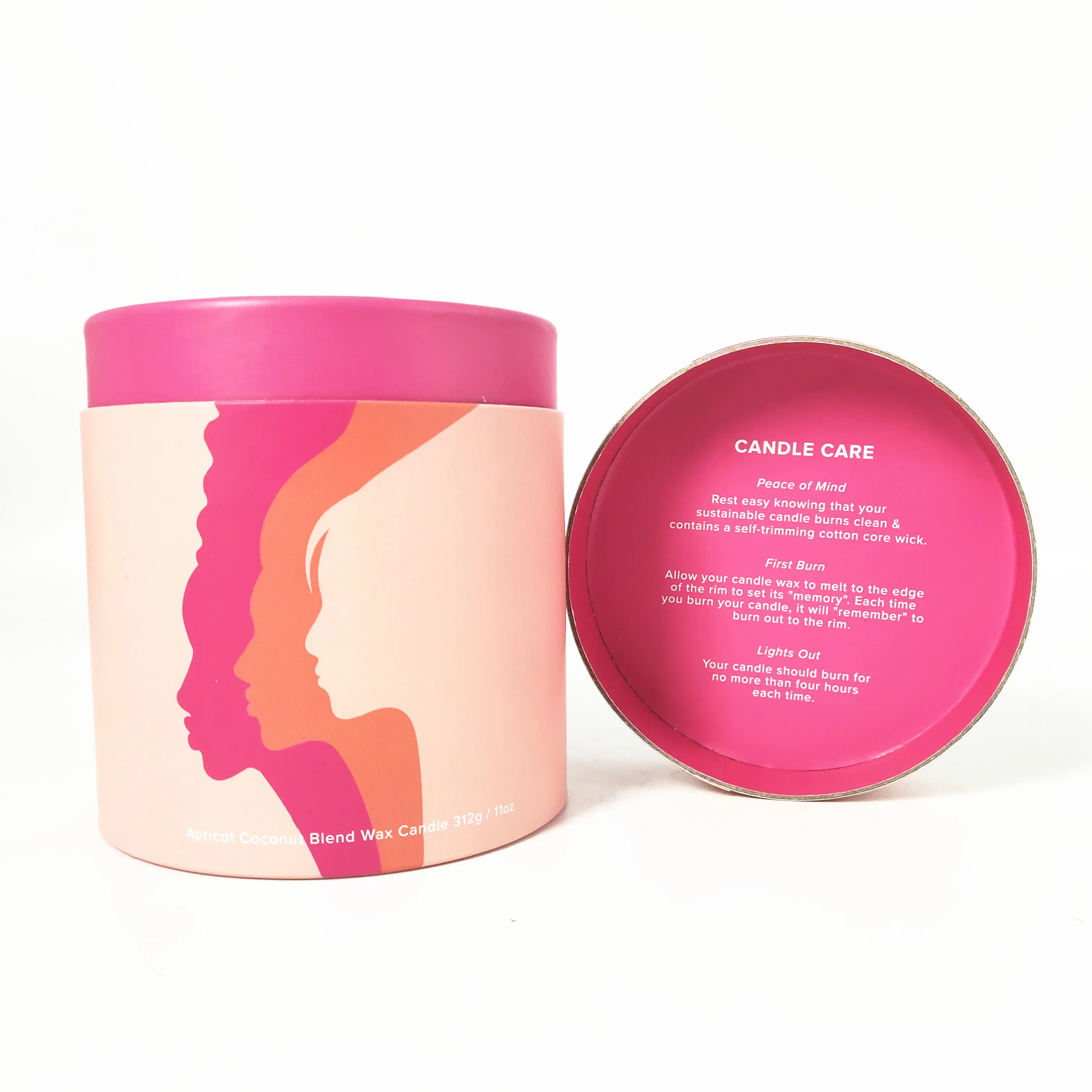 biodegradable candle box paper box packaging for glass candle container