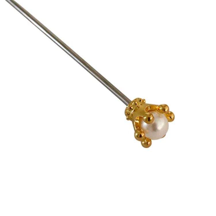 Bart tools Reusable 4 Colors Crown Stainless Steel 304 Metal Cocktail Picks