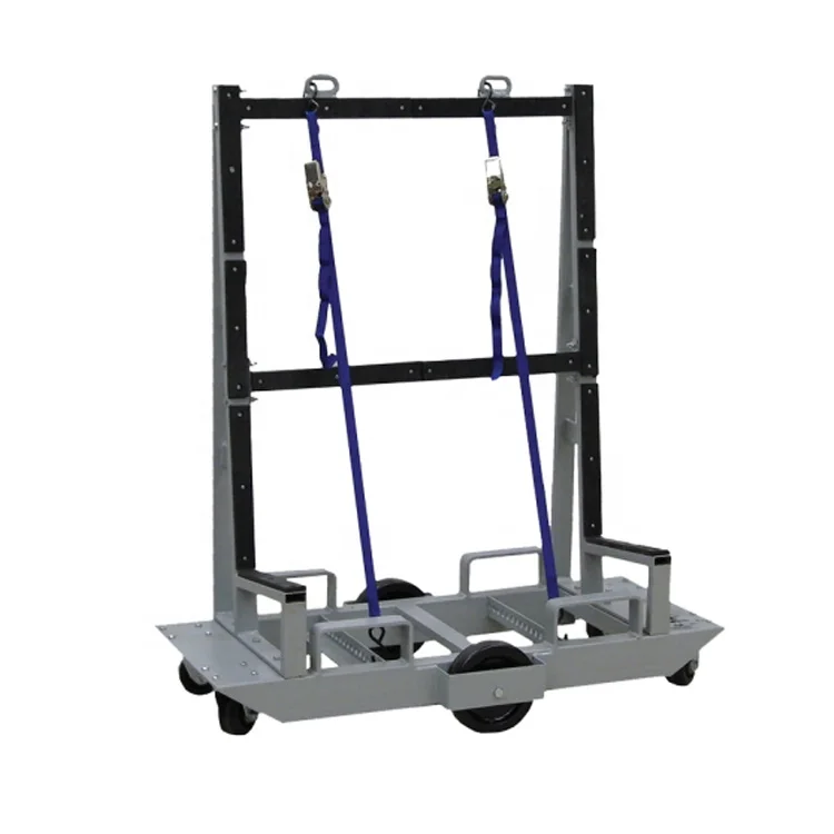 3200lb Capacity One Sided Six Wheeled Glass Mover Cart