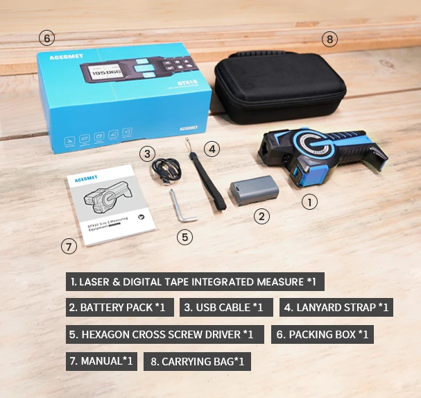 Измерительное оборудование DTX10 3-в-1 2 0 дюйма дисплей лазерная маркировка положения измеритель расстояния 100 м и стальная лента