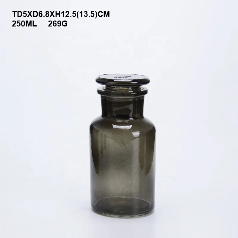 Оптовая продажа бутылки с широким горлом объемом 60 мл банки из темного стекла для