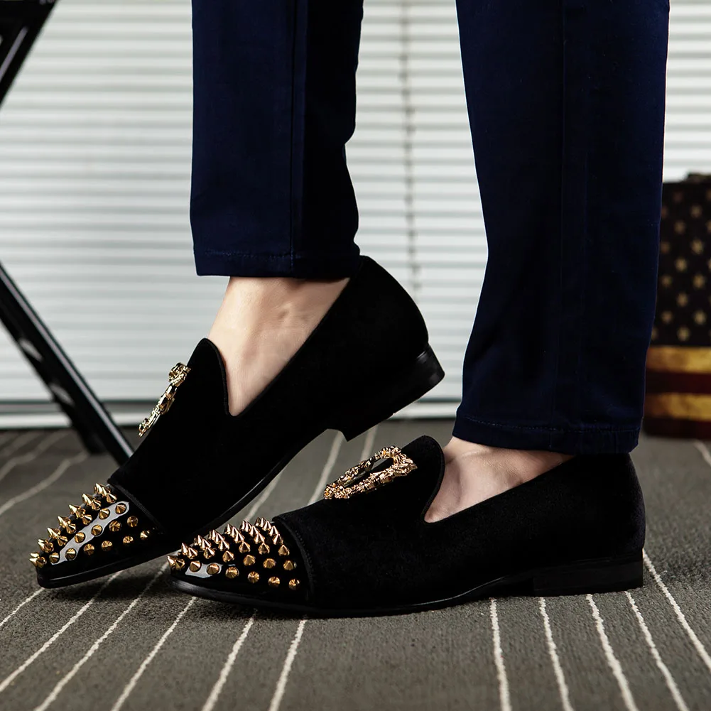 Men Casual Shoes Luxury Genuine Leather Loafers Mens Slip on Driving Shoes