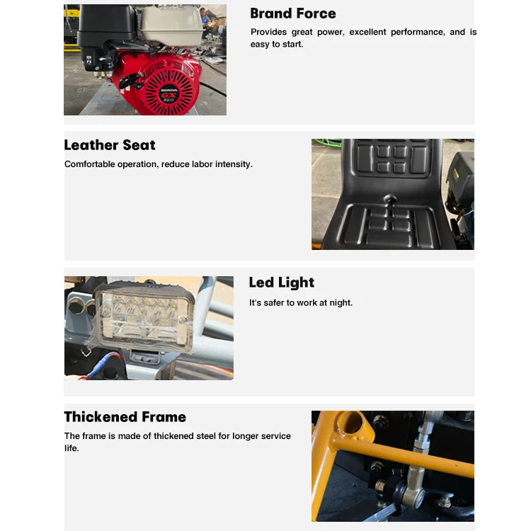Factory Direct Thickened Frame 100 Dragon Mini Machine Ride On Power Trowel