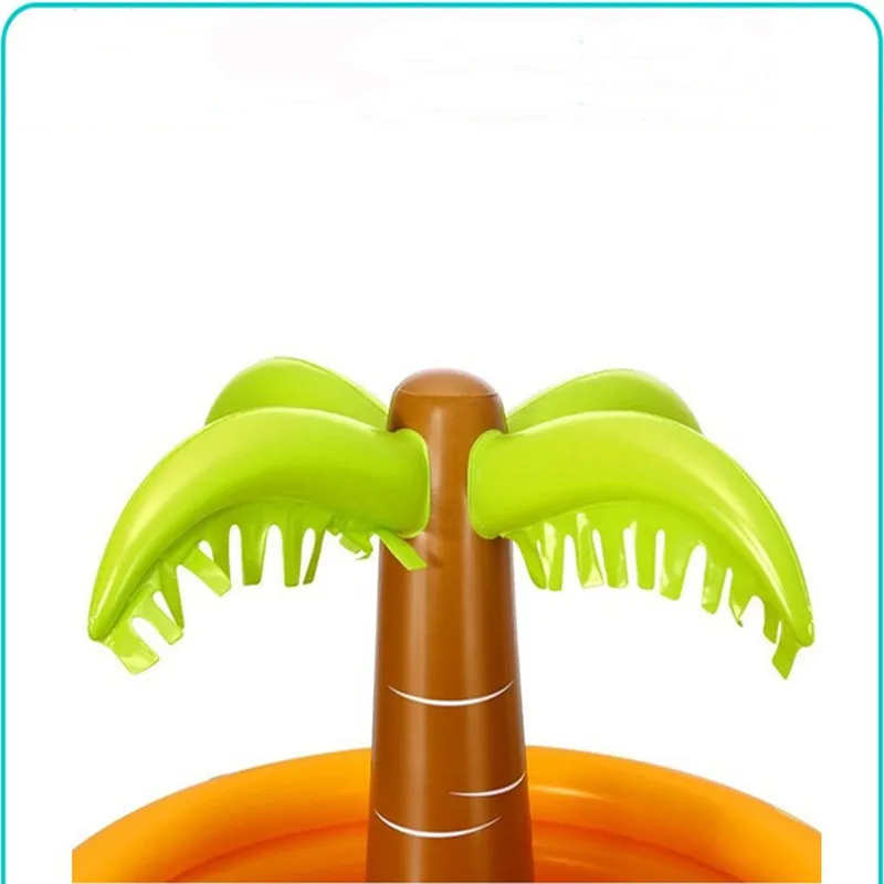 Wholesale Inflatable Palm Tree ice cooler PVC Floats Cup Drink Holder for Summer Pool Party